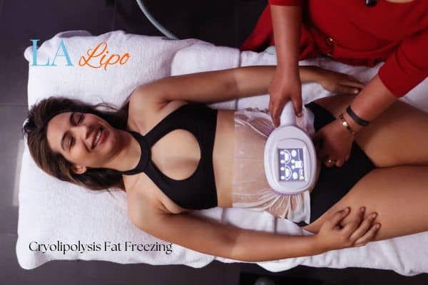 woman getting cryolipolysis Ryton-on-Dunsmore