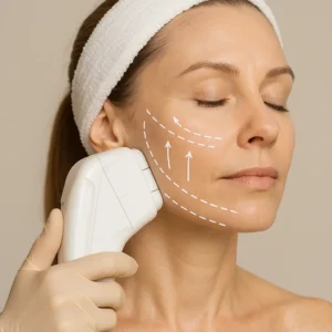 Woman having HI-FU to reduce wrinkles call LA LIPO Ryton-on-Dunsmore Now!