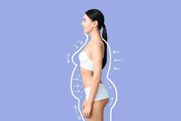image of woman experiencing fat reduction treatment Ryton-on-Dunsmore