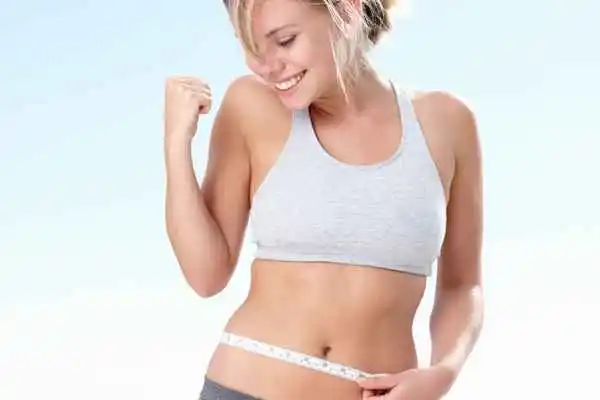 woman happy after fat reduction treatment Ryton-on-Dunsmore